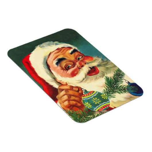 ヴィンテージクリスマスすてき、レトロ50のサンタクロース マグネット (右側)