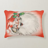ヴィンテージクリスマスすてき、レトロ50sサンタクロース アクセントクッション (正面)