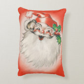 ヴィンテージクリスマスすてき、レトロ50sサンタクロース アクセントクッション (裏面(縦))