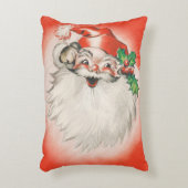 ヴィンテージクリスマスすてき、レトロ50sサンタクロース アクセントクッション (正面(垂直))