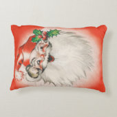 ヴィンテージクリスマスすてき、レトロ50sサンタクロース アクセントクッション (裏面)