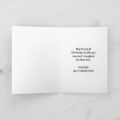 ヴィンテージクリスマスすてき、レトロ50sサンタクロース シーズンカード (内部)