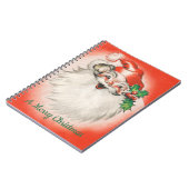 ヴィンテージクリスマスすてき、レトロ50sサンタクロース ノートブック (左側)