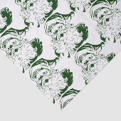 ヴィンテージクリスマスすてき、緑のサンタクロース 薄葉紙 (詳細)