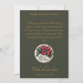 ヴィンテージクリスマスと雪だるまとフェスティバルヴィレッジ 招待状 (裏面)