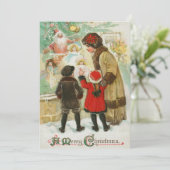ヴィンテージクリスマスのお母さん シーズンカード (スタンド正面)