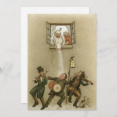 ヴィンテージクリスマスのお湯 シーズンカード (正面/裏面)