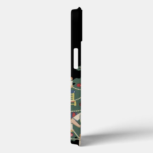 ヴィンテージクリスマスのまわりにの子飾どもの木 Case-Mate iPhoneケース (裏面 / 右)