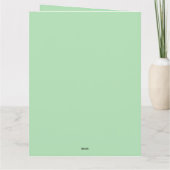 ヴィンテージクリスマスのサンタクロースが飛ぶソリ カード (裏面)