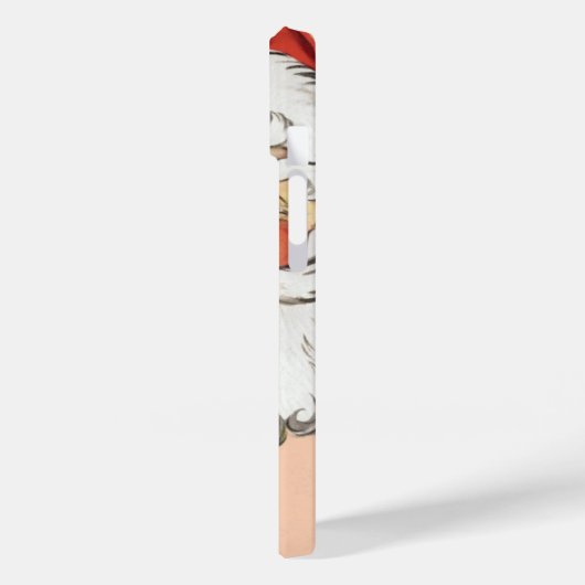 ヴィンテージクリスマスのサンタクロースとツリーオーナメント Case-Mate iPhoneケース (裏面 / 左)