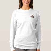 ヴィンテージクリスマスのショッピングで家族で楽しむ Tシャツ (正面)