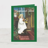 ヴィンテージクリスマスの両親 シーズンカード (正面)
