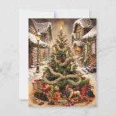 ヴィンテージクリスマスの伝統 シーズンカード (裏面)