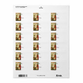 ヴィンテージクリスマスの喜びが汝に　ギフトタグ ラベル (フルシート)