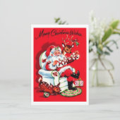 ヴィンテージクリスマスの多くの願い シーズンカード (スタンド正面)