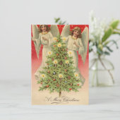 ヴィンテージクリスマスの天使たち シーズンカード (スタンド正面)