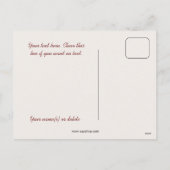 ヴィンテージクリスマスの女の子の馬車 シーズンポストカード (裏面)