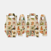 ヴィンテージクリスマスの好意ボックス フェイバーボックス (折り畳みなし)