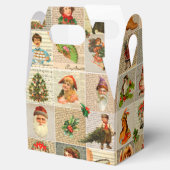 ヴィンテージクリスマスの好意ボックス フェイバーボックス (オープン)
