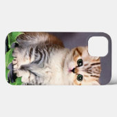 ヴィンテージクリスマスの子猫とホリー Case-Mate iPhoneケース (裏面 (横))