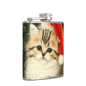 ヴィンテージクリスマスの子猫 フラスク (右)