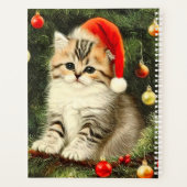 ヴィンテージクリスマスの子猫 プランナー手帳 (裏面)