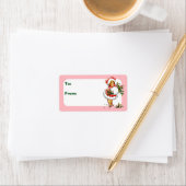 ヴィンテージクリスマスの子 ラベル (インサイチュ)