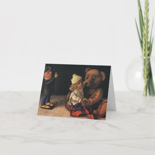 ヴィンテージクリスマスの感謝 サンキューカード (正面)