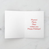 ヴィンテージクリスマスの挨拶 シーズンカード (内部)