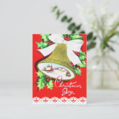 ヴィンテージクリスマスの教会の鐘 シーズンカード (スタンド正面)