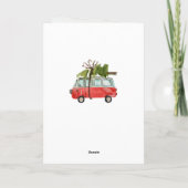 ヴィンテージクリスマスの素朴な納屋 カード (裏面)