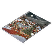 ヴィンテージクリスマスの雪景色 ノートブック (左側)