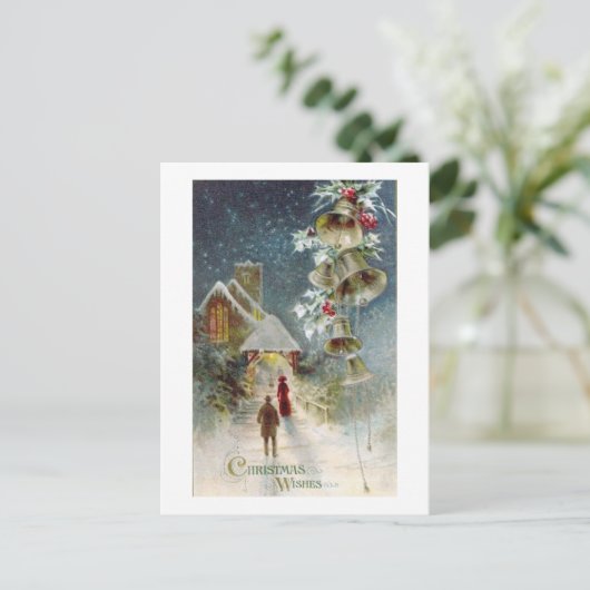 ヴィンテージクリスマスの願い シーズンポストカード (スタンド正面)