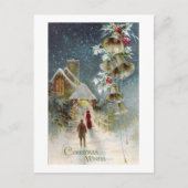 ヴィンテージクリスマスの願い シーズンポストカード (正面)