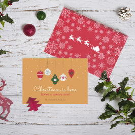 ヴィンテージクリスマスはこちら非写真ホリデーカード