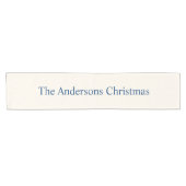 ヴィンテージクリスマスをテーマにしたテーブルデコールホワイトネイビー ショートテーブルランナー (横)