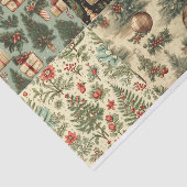 ヴィンテージクリスマスをテーマにした背景 薄葉紙 (詳細)