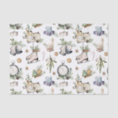 ヴィンテージクリスマスアイススケートクリスマスベル 薄葉紙