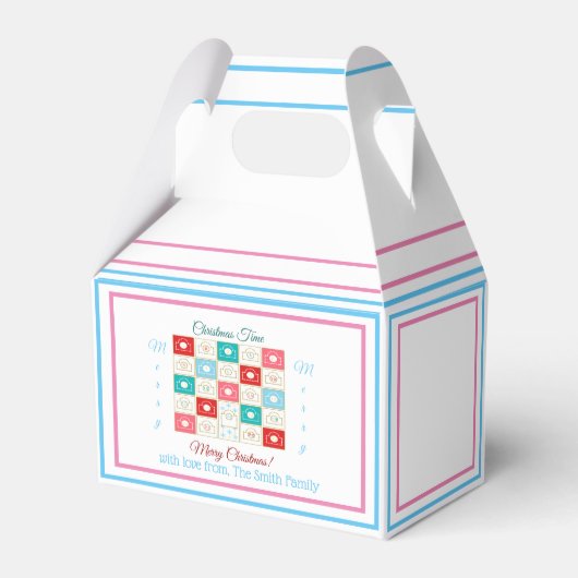 ヴィンテージクリスマスアドベントカレンダーの個人用設定 フェイバーボックス (裏面サイド)