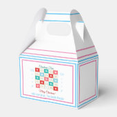 ヴィンテージクリスマスアドベントカレンダーの個人用設定 フェイバーボックス (正面サイド)