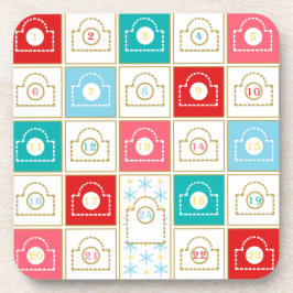 ヴィンテージクリスマスアドベントカレンダー コースター