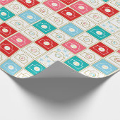 ヴィンテージクリスマスアドベントカレンダー ラッピングペーパー (角)