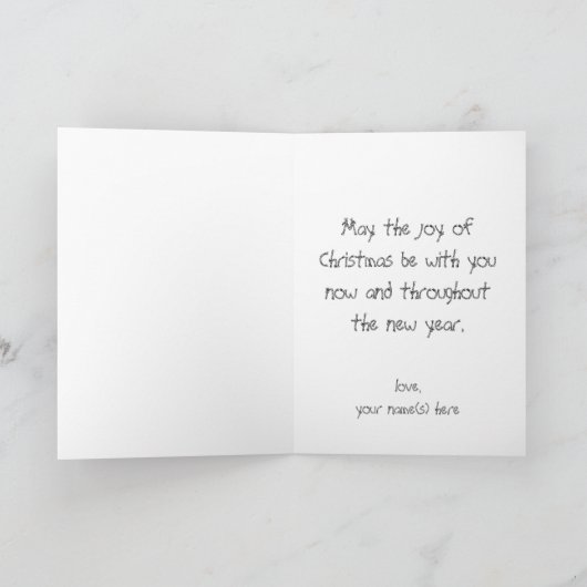 ヴィンテージクリスマスアニーオークリー女性のカーボーイ シーズンカード (内部)