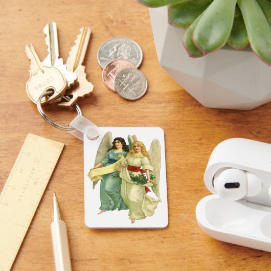 ヴィンテージクリスマスアンゲリッビクトリアンク天使 キーホルダー (デスク)