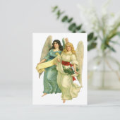 ヴィンテージクリスマスアンゲリッビクトリアンク天使 シーズンポストカード (スタンド正面)