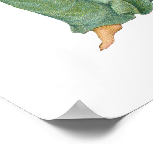 ヴィンテージクリスマスアンゲリッビクトリアンク天使 ポスター (角)