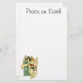 ヴィンテージクリスマスアンゲリッビクトリアンク天使 便箋 (正面/裏面)