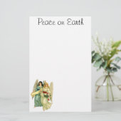 ヴィンテージクリスマスアンゲリッビクトリアンク天使 便箋 (スタンド正面)