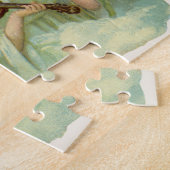 ヴィンテージクリスマスアンジェルスビクトリアン音楽ヴァイオリン ジグソーパズル (側面)