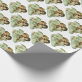 ヴィンテージクリスマスアンジェルスビクトリアン音楽ヴァイオリン ラッピングペーパー (角)